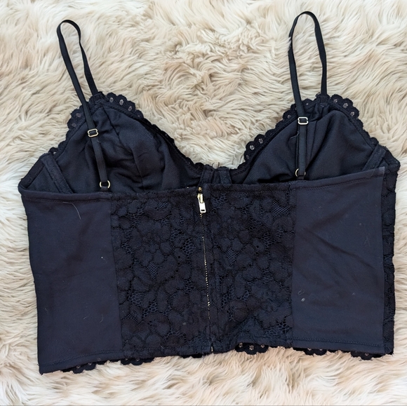 Navy lace Bustier Top - Picture 7 of 10